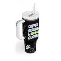 Coffee Scrubs Rubber Gloves Tumbler With Handle Funny Nurse Doctor Hospital Staff Gifts