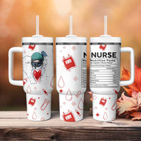 Nurse Gifts for Women Tumbler With Handle Nutrition Facts Rn Lpn Practitioner Nursing School Graduation Gifts