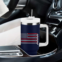 Ice Hockey Tumbler With Handle Hockey Lovers Fans Coaches Sticks US Flag