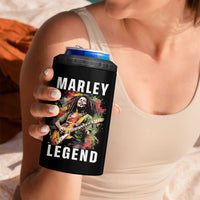 Legend Bob 4 in 1 Can Cooler Tumbler Reggae Music Rastafari Rasta Gift - Wonder Print Shop
