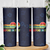 Women's Rights Skinny Tumbler Vote Like Your Daughter's Right Depend On It Voting RBG Quote Floral - Wonder Print Shop