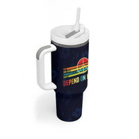 Women's Rights Tumbler With Handle Vote Like Your Daughter's Right Depend On It Voting RBG Quote Floral - Wonder Print Shop