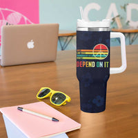 Women's Rights Tumbler With Handle Vote Like Your Daughter's Right Depend On It Voting RBG Quote Floral - Wonder Print Shop