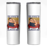 Ruth Bader Ginsburg RBG Skinny Tumbler Never Underestimate The Power Of A Grandma Who Votes Feminist Gifts Women - Wonder Print Shop