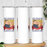 Ruth Bader Ginsburg RBG Skinny Tumbler Never Underestimate The Power Of A Grandma Who Votes Feminist Gifts Women - Wonder Print Shop