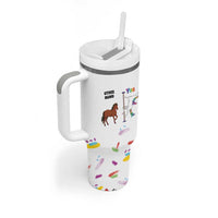 Funny Mom Birthday Gift Tumbler With Handle Cute Unicorn Lovers Valentines Mothers Day Present