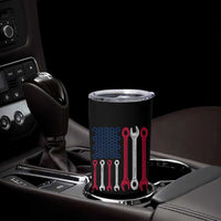 Father's Day Gift Tumbler Cup If Papa Can't Fix It No One Can USA Flag Mechanic