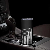 Football Skinny Tumbler Game Day Football Is My Favorite Season Sport Team US American Flag Patriotic - Wonder Print Shop