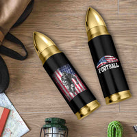 Football Players Bullet Tumbler US American Flag Game Day Sport Team Vintage Patriotic