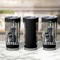Football Players Tumbler Cup Camo US American Flag Game Day Sport Team Vintage Patriotic - Wonder Print Shop