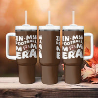 Football Mom Tumbler With Handle Game Day Football Season For Moms - Wonder Print Shop
