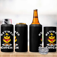Funny Retirement Gifts 4 in 1 Can Cooler Tumbler Retired Chick Teacher Coworker Farewell 2026
