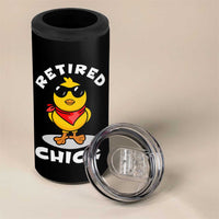 Funny Retirement Gifts 4 in 1 Can Cooler Tumbler Retired Chick Teacher Coworker Farewell 2026