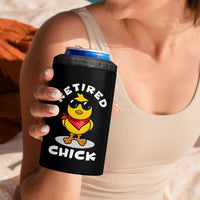Funny Retirement Gifts 4 in 1 Can Cooler Tumbler Retired Chick Teacher Coworker Farewell 2026