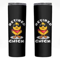 Funny Retirement Gifts Skinny Tumbler Retired Chick Teacher Coworker Farewell 2026