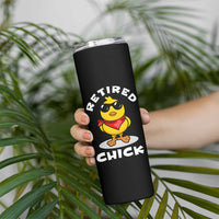 Funny Retirement Gifts Skinny Tumbler Retired Chick Teacher Coworker Farewell 2026