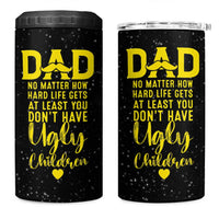 Fathers Day Dad 4 in 1 Can Cooler Tumbler from Daughter Son Wife for Papa Stepdad Galaxy