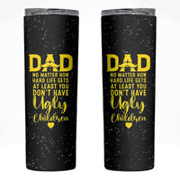 Fathers Day Dad Skinny Tumbler from Daughter Son Wife for Papa Stepdad Galaxy