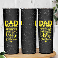 Fathers Day Dad Skinny Tumbler from Daughter Son Wife for Papa Stepdad Galaxy
