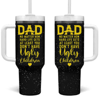 Fathers Day Dad Tumbler With Handle from Daughter Son Wife for Papa Stepdad Galaxy