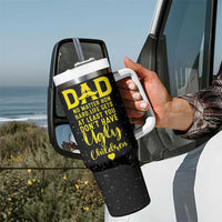 Fathers Day Dad Tumbler With Handle from Daughter Son Wife for Papa Stepdad Galaxy