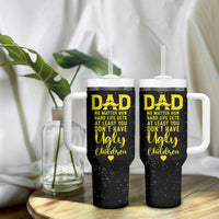 Fathers Day Dad Tumbler With Handle from Daughter Son Wife for Papa Stepdad Galaxy