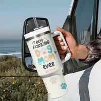 Dog Mom Gifts Tumbler With Handle Best Fcking Dog Mom Ever Corgi Gag Gifts For New Puppy Fur Baby Owners