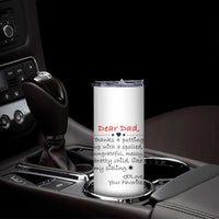 Funny Dad Gifts from Daughter Son Skinny Tumbler Gift From Favorite Child