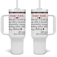 Funny Dad Gifts from Daughter Son Tumbler With Handle Gift From Favorite Child