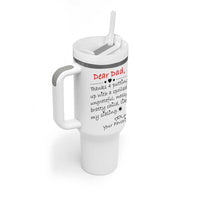 Funny Dad Gifts from Daughter Son Tumbler With Handle Gift From Favorite Child