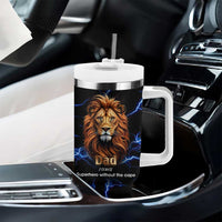 Funny Father's Day Gift For Dad Tumbler With Handle Superhero Superdad Fathers Day Gifts for Dad from Daughter Son
