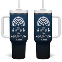 Dad Birthday Gifts From Daughter Tumbler With Handle Like Father Like Daughter Oh Crap Funny Fathers Day Gifts