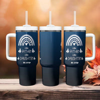 Dad Birthday Gifts From Daughter Tumbler With Handle Like Father Like Daughter Oh Crap Funny Fathers Day Gifts
