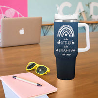 Dad Birthday Gifts From Daughter Tumbler With Handle Like Father Like Daughter Oh Crap Funny Fathers Day Gifts