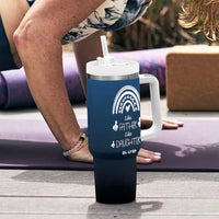 Dad Birthday Gifts From Daughter Tumbler With Handle Like Father Like Daughter Oh Crap Funny Fathers Day Gifts