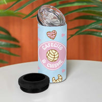 Cafecito & Chisme 4 in 1 Can Cooler Tumbler Concha Pun Gift Mexican Themed Gifts in Spanish - Wonder Print Shop