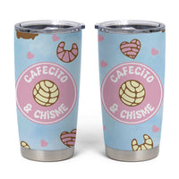 Cafecito & Chisme Tumbler Cup Concha Pun Gift Mexican Themed Gifts in Spanish - Wonder Print Shop