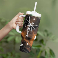 Ballerina Dancing Skeleton Tumbler With Handle I Like Spooky Things & The Word Fuck Ballet Dance Bat Wings Funny Halloween Gifts - Wonder Print Shop