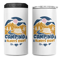 Camping Gifts 4 in 1 Can Cooler Tumbler Outdoor Camping Mountain Nature Hiking Camp Lover Gift