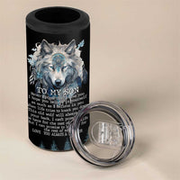 To My Son I Love You 4 in 1 Can Cooler Tumbler Graduation Christmas Birthday Gifts For Grown Son From Mom Dad
