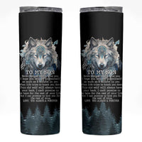 To My Son I Love You Skinny Tumbler Graduation Christmas Birthday Gifts For Grown Son From Mom Dad
