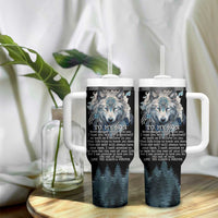 To My Son I Love You Tumbler With Handle Graduation Christmas Birthday Gifts For Grown Son From Mom Dad
