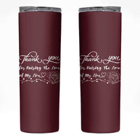 Mother-In-Law Gifts Skinny Tumbler Thank You For Rasing The Man Of My Life