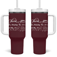 Mother-In-Law Gifts Tumbler With Handle Thank You For Rasing The Man Of My Life