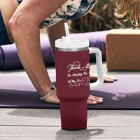 Mother-In-Law Gifts Tumbler With Handle Thank You For Rasing The Man Of My Life