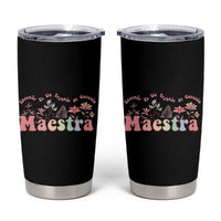 Maestra Tumbler Cup Vintage Floral Spanish Teacher Appreciation Gift Back To School - Wonder Print Shop