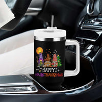 Happy Hallothanksmas Gnomes Fall Tumbler With Handle Cute Gnome Fall Gift For Thanksgiving Halloween Christmas - Wonder Print Shop