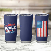 Harris Walz 2024 For The People Tumbler Cup Vote Blue Vice President VP American Flag - Wonder Print Shop