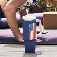 Harris Walz 2024 For The People Tumbler With Handle Vote Blue Vice President VP American Flag - Wonder Print Shop