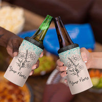 Personalized Gifts for Her 4 in 1 Can Cooler Tumbler Custom Name Flower Bridesmaid Proposal Birthday Christmas Gift - Wonder Print Shop